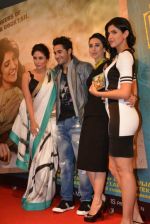 Kareena Kapoor Khan, Armaan Jain, Karisma Kapoor,Deeksha Seth at the Audio release of Lekar Hum Deewana Dil in Mumbai on 12th June 2014